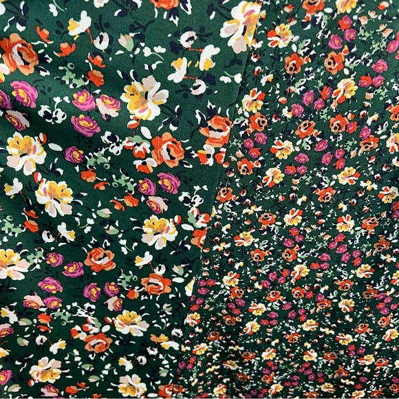 Perceptions New York Large Green Floral Midi Dress NEW - Picture 9 of 12